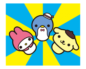 SANRIO CHARACTERS × moni moni ANIMALS sticker #13812874