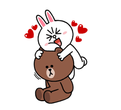 Brown & Cony's Heaps of Hearts! sticker #14585985