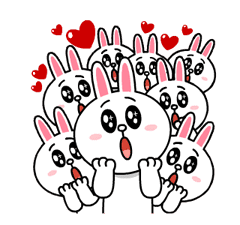 Brown & Cony's Heaps of Hearts! sticker #14585986