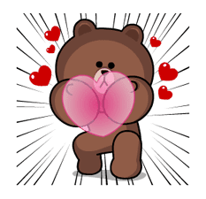 Brown & Cony's Heaps of Hearts! sticker #14585987