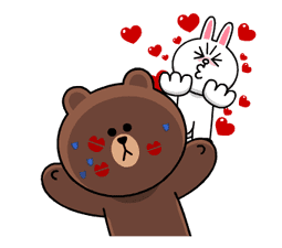 Brown & Cony's Heaps of Hearts! sticker #14585989