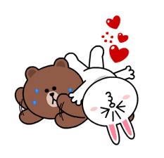 Brown & Cony's Heaps of Hearts! sticker #14585992