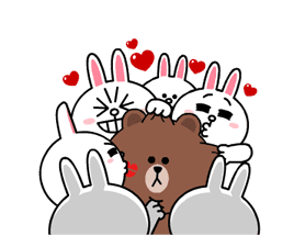 Brown & Cony's Heaps of Hearts! sticker #14585993