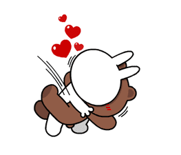 Brown & Cony's Heaps of Hearts! sticker #14585998
