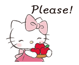 Hello Kitty Polite Stickers sticker #14559145