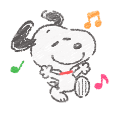 Cute Crayon Snoopy Stickers sticker #14735544