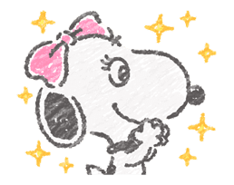 Cute Crayon Snoopy Stickers sticker #14735546