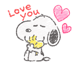 Cute Crayon Snoopy Stickers sticker #14735547