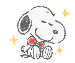Cute Crayon Snoopy Stickers sticker #14735550
