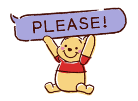 Animated Winnie the Pooh Speech Balloons sticker #14904608