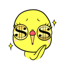 Selfish chick PIYO-CHAN sticker #70990