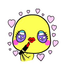 Selfish chick PIYO-CHAN sticker #70997