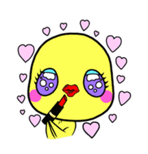 Selfish chick PIYO-CHAN sticker #70997