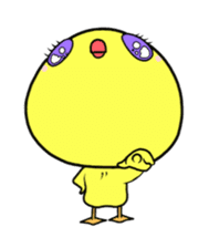 Selfish chick PIYO-CHAN sticker #70998