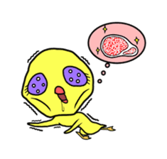 Selfish chick PIYO-CHAN sticker #71008
