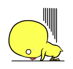 Selfish chick PIYO-CHAN sticker #71013