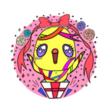 Selfish chick PIYO-CHAN sticker #71021