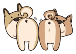 Shibainu TETSU & ANZU everyday sticker #163409