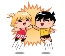 LOVE STORY - PILLOW AND BLANKET sticker #266550