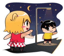 LOVE STORY - PILLOW AND BLANKET sticker #266555