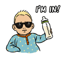 Sunglasses Baby sticker #450009