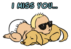 Sunglasses Baby sticker #450022