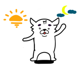 The white dog sticker. sticker #450868