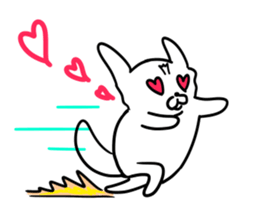 The white dog sticker. sticker #450869