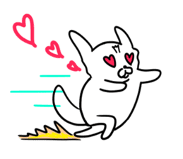 The white dog sticker. sticker #450869