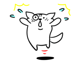 The white dog sticker. sticker #450875