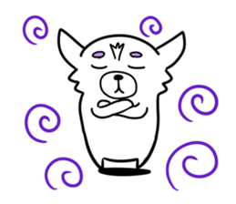 The white dog sticker. sticker #450876