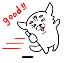 The white dog sticker. sticker #450877