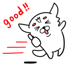 The white dog sticker. sticker #450877