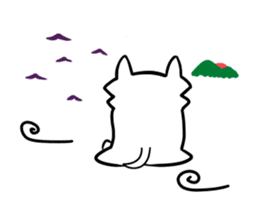The white dog sticker. sticker #450880