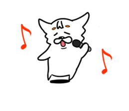 The white dog sticker. sticker #450886