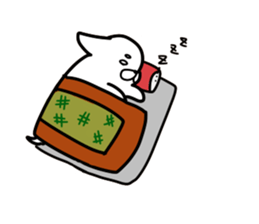 The white dog sticker. sticker #450888