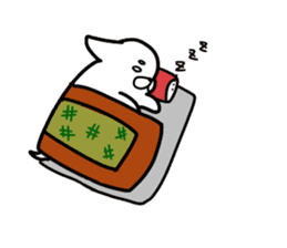 The white dog sticker. sticker #450888
