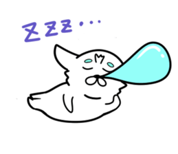 The white dog sticker. sticker #450889