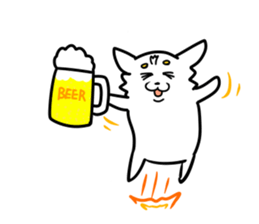 The white dog sticker. sticker #450891