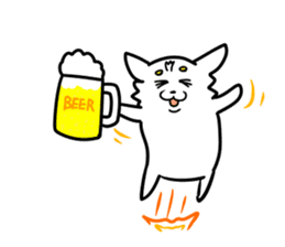 The white dog sticker. sticker #450891
