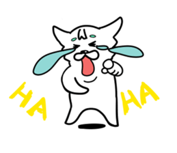 The white dog sticker. sticker #450897