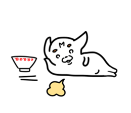 The white dog sticker. sticker #450898