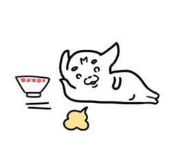 The white dog sticker. sticker #450898
