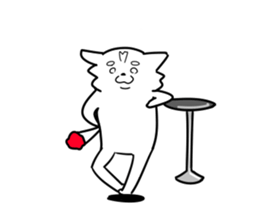 The white dog sticker. sticker #450899