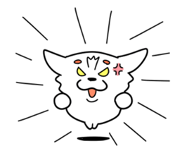 The white dog sticker. sticker #450900