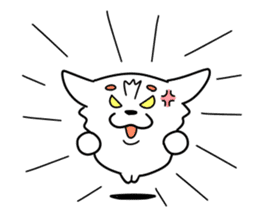 The white dog sticker. sticker #450900