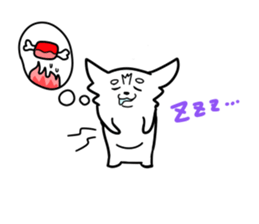 The white dog sticker. sticker #450901