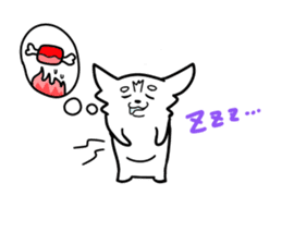 The white dog sticker. sticker #450901