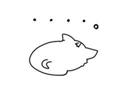 The white dog sticker. sticker #450902