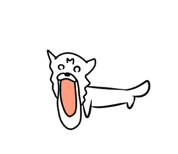 The white dog sticker. sticker #450903